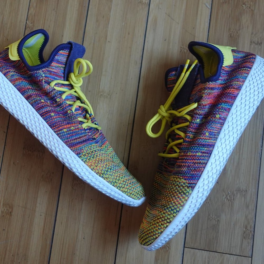 Adidas Tennis HU x Pharrell Multi-Color 2017 Sz 12 1/2